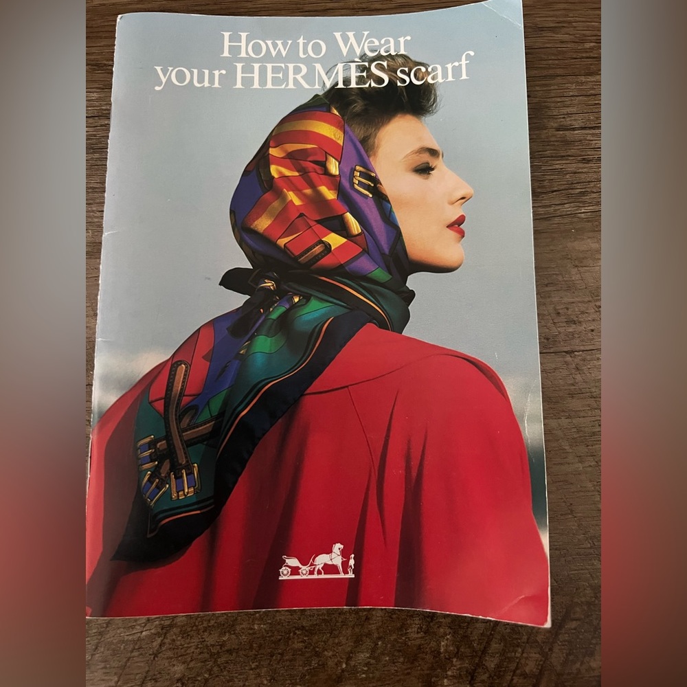 Vintage How to Wear a Hermes Scarf Booklet Pamphlet